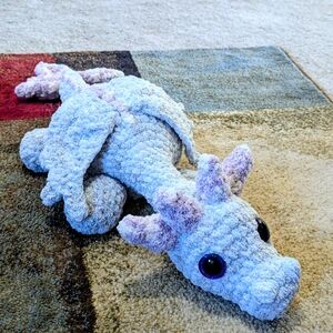 Handmade Crochet Super Soft Dragon measuring 22 inches